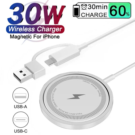 30W Magnetic Wireless Charger