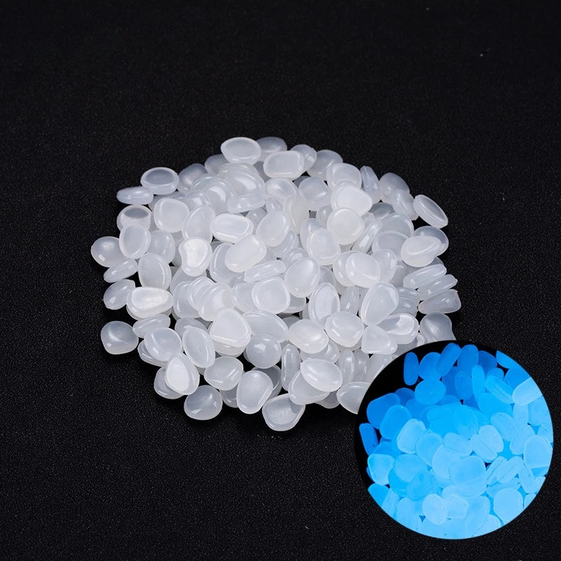 100Pcs Glow in the Dark Garden Pebbles
