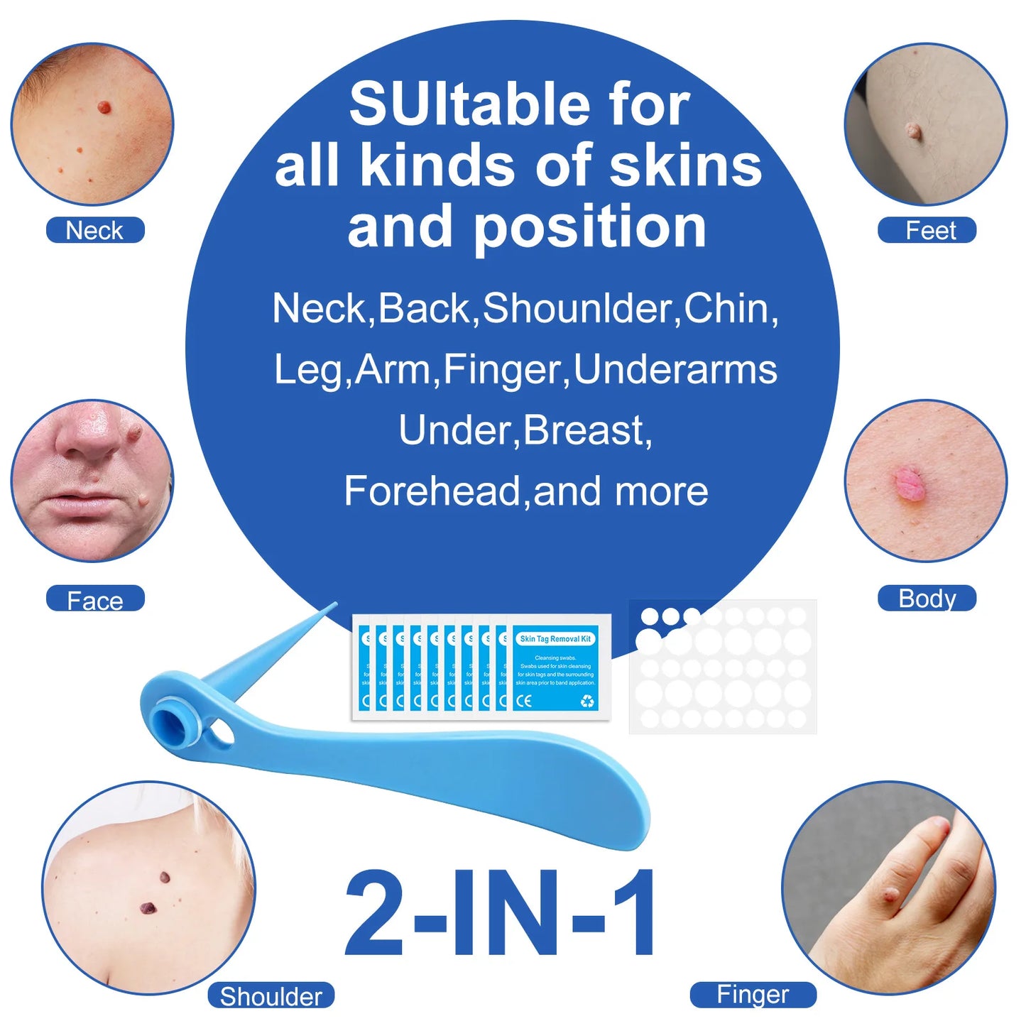 2-in-1 Auto Skin Tag Removal Kit