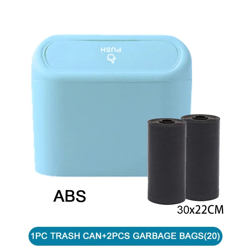 Mini Waterproof Car Trash Can (with Lid)