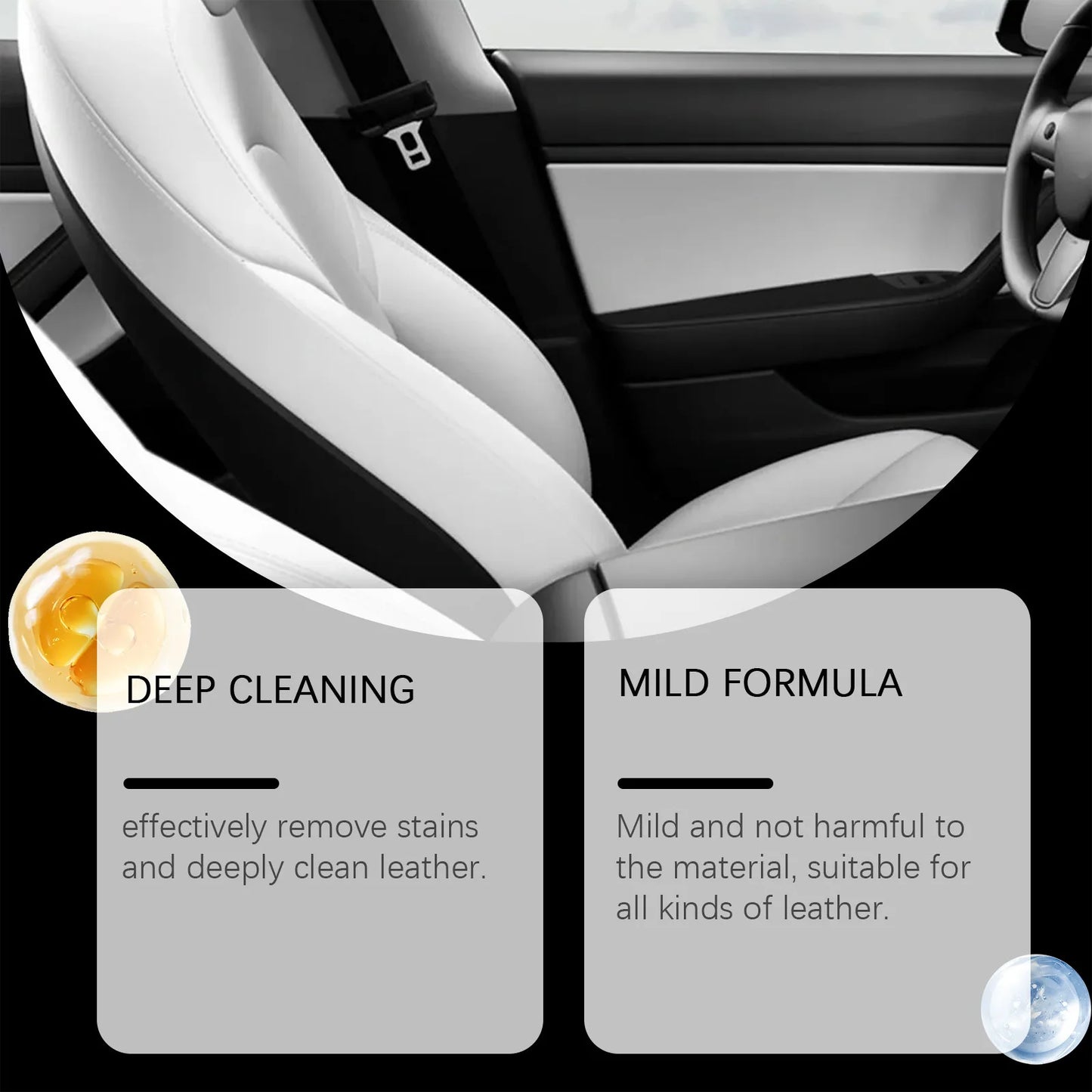 Car Leather Seat Cleaning Cream
