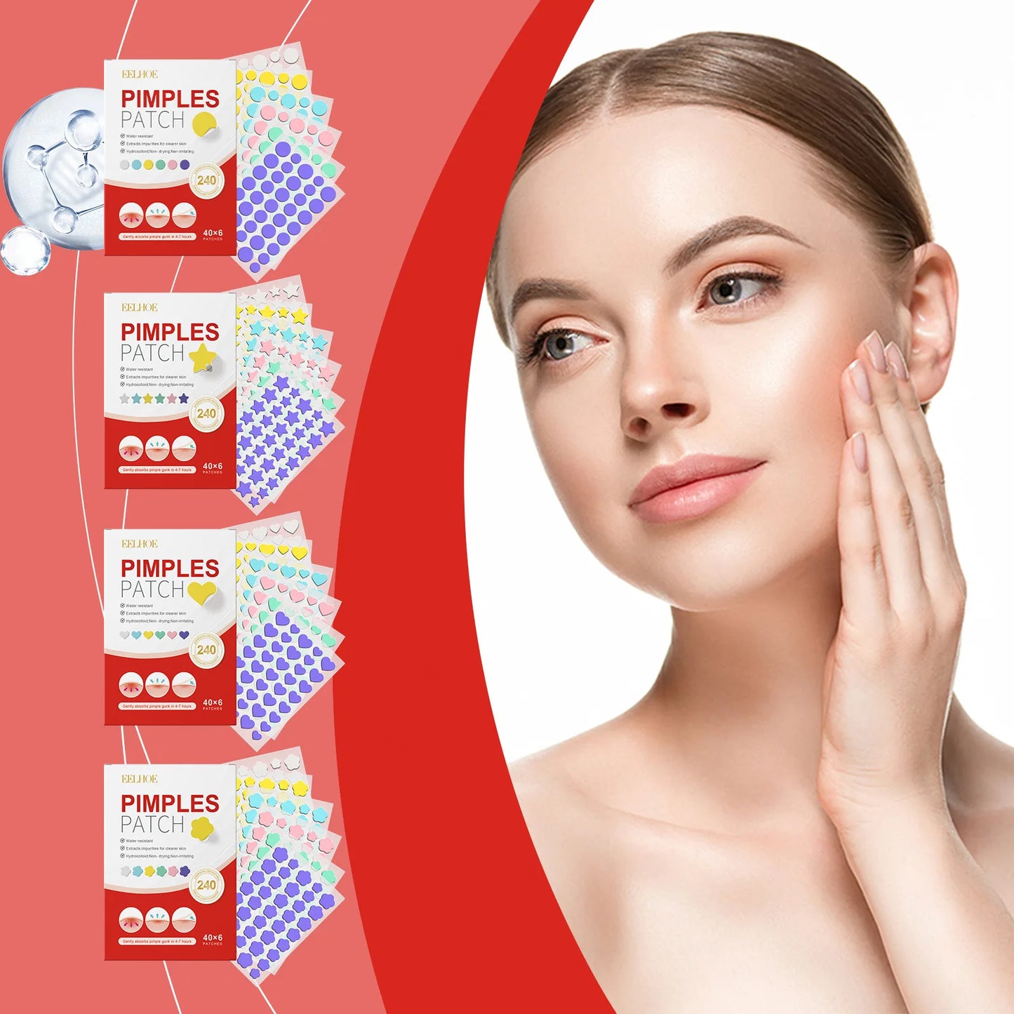 Acne Pimple Patches – Overnight Absorbing Stickers for Clearer Skin ✨