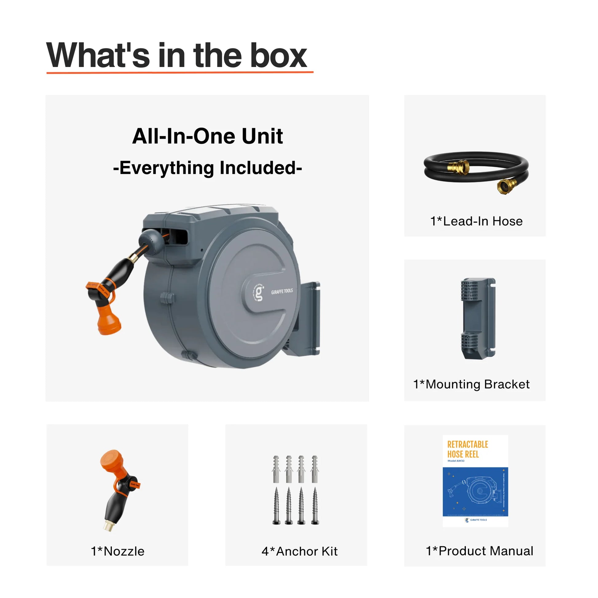 Retractable Garden Hose Reel-Aw Series