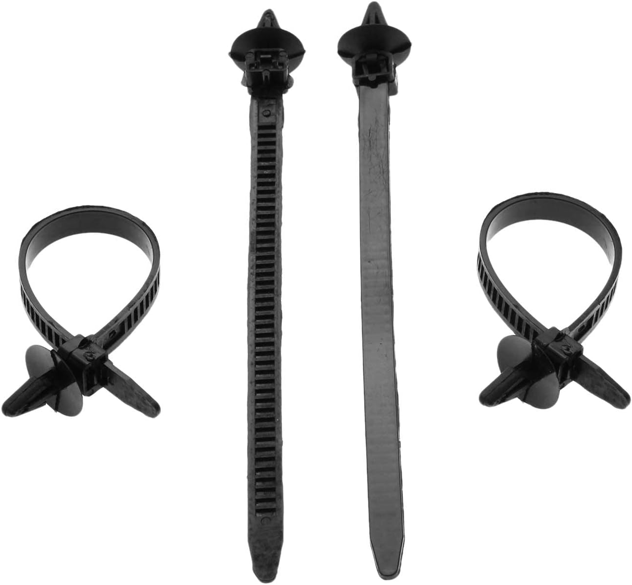 Nylon Cable Tie, 30PCS 5.51Inch Black Cable Zip Ties, Self-Locking Plastic Tie Wrap for Organizing Home Office Data Centers Garage Workshop