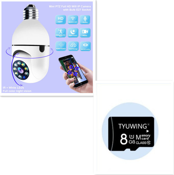WiFi 1080P Zoom Camera Bulb with 4X Zoom for Home