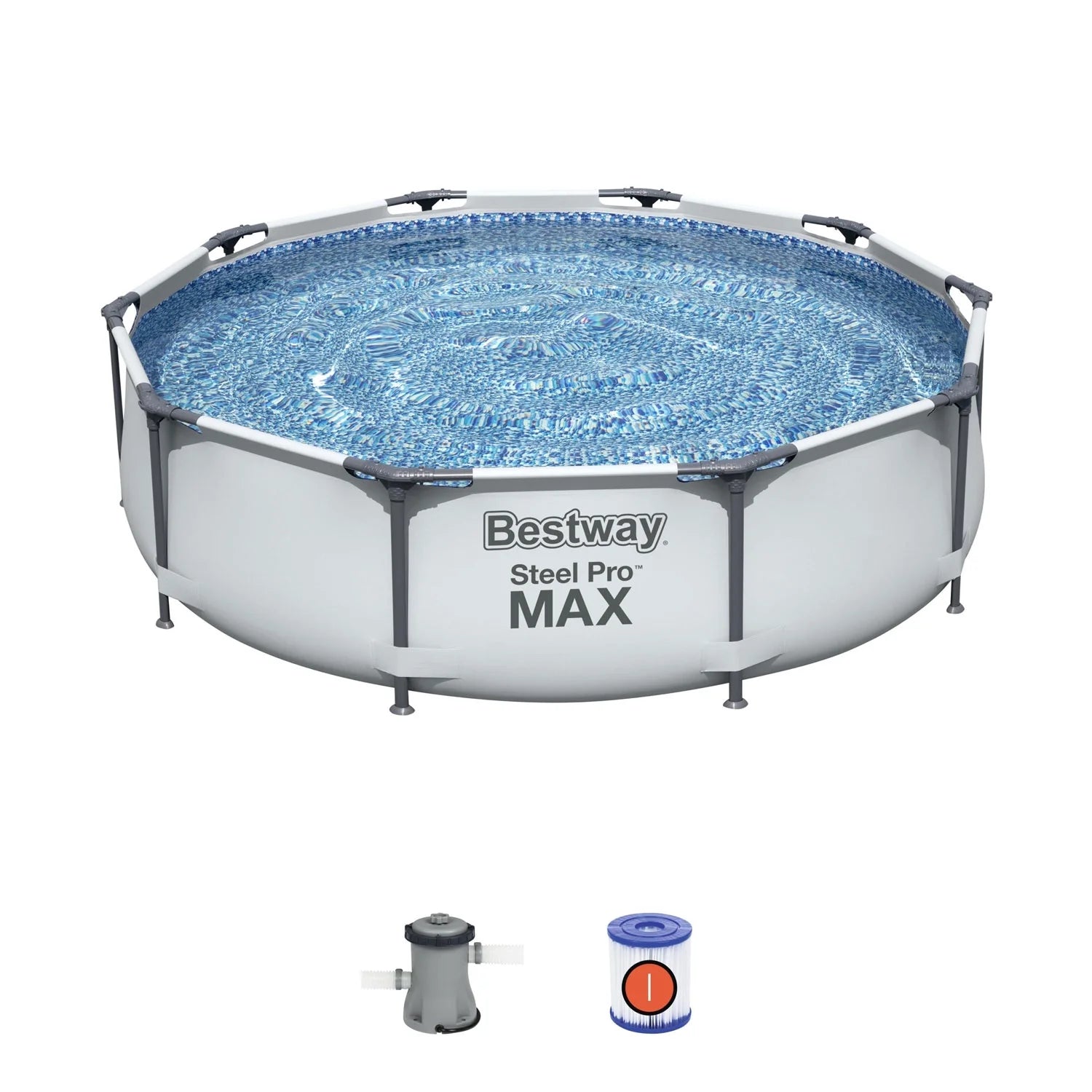 Steel Pro MAX 10' X 30" above Ground Pool Set Round