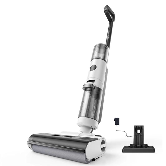 ED12 Wet Dry Vacuum Cleaner Cordless Hard Floor Vacuum and Mop Combo - Lightweight, Self Propelled, One-Step Auto Cleaning & Edge to Edge Cleaning for Home