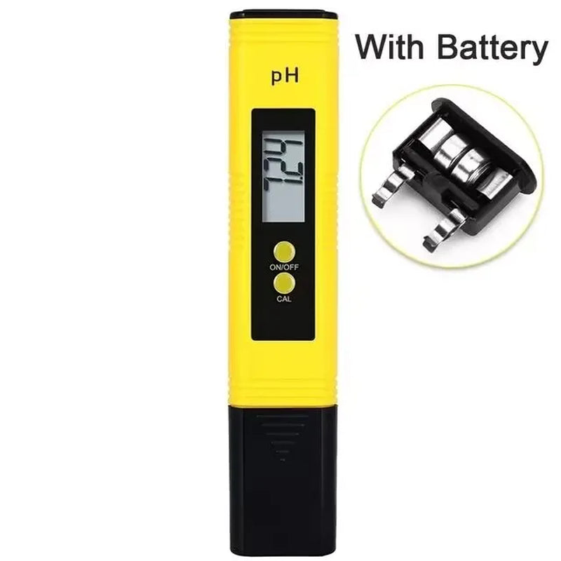 TDS Meter Digital Water Tester Digital 0-14 PH Meter Tester 0-9990Ppm TDS&EC LCD Water Purity PPM Aquarium Filter with Batteries