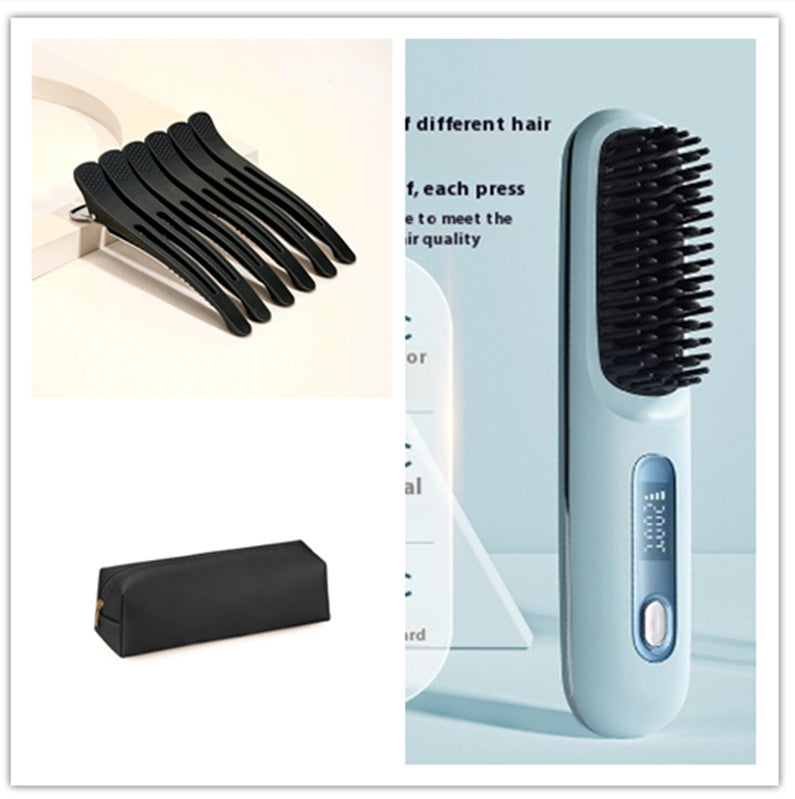 Wireless Hair Straightener and Straightening Comb