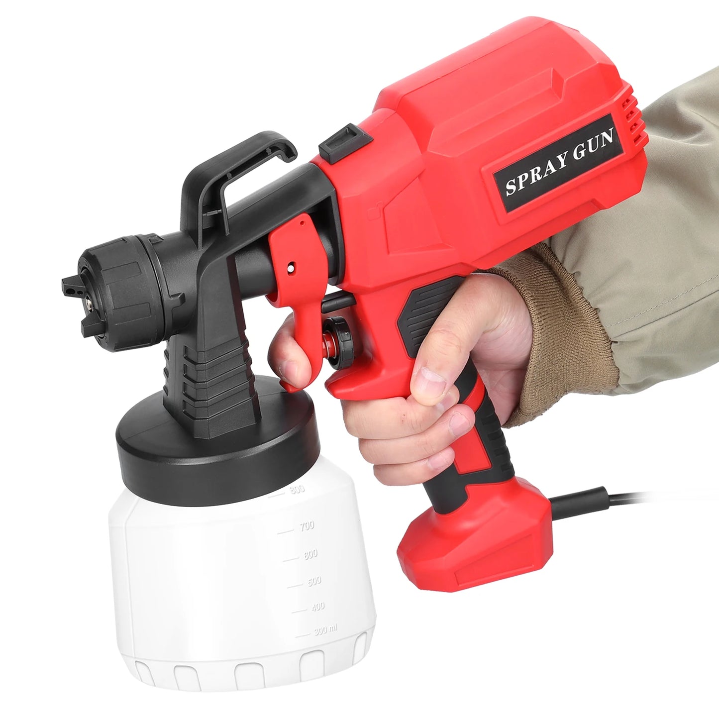 Electric Paint Spraying Machine 800Ml Large Capacity Paint Bottle Detachable Multifunctional High Pressure Paint Sprayer
